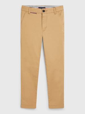 Spodnie Tommy Hilfiger 1985 Essential Chinos Chłopięce Khaki | TH431UNX