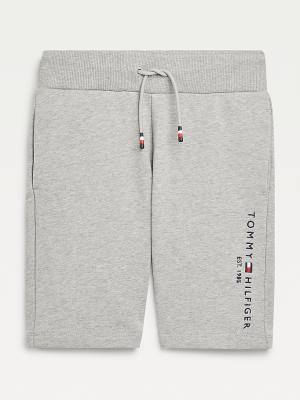 Spodnie Tommy Hilfiger Essential Drawstring Sweat Shorts Chłopięce Szare | TH234UHI