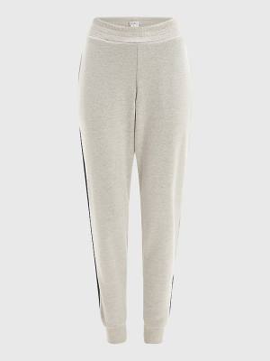 Spodnie Tommy Hilfiger Exclusive Signature Detail Joggers Damskie Beżowe | TH815YNS