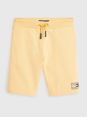 Spodnie Tommy Hilfiger Natural Earth Dye Sweat Shorts Chłopięce Żółte | TH956YHD