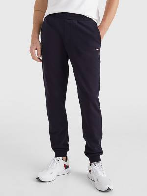 Spodnie Tommy Hilfiger Sportowe Essential TH Cool Joggers Męskie Niebieskie | TH853SAF