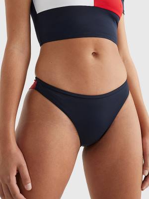 Stroje Kąpielowe Tommy Hilfiger Brazilian Bikini Bottoms Damskie Niebieskie | TH896BUX