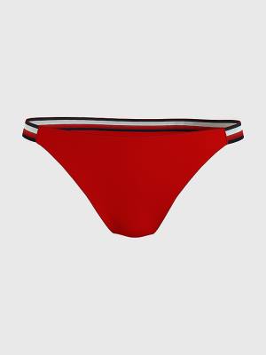 Stroje Kąpielowe Tommy Hilfiger Cheeky Fit Bikini Bottoms Damskie Czerwone | TH352ZOC