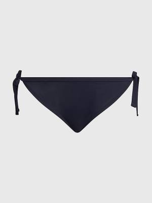 Stroje Kąpielowe Tommy Hilfiger Curve Cheeky Side Tie Bikini Bottoms Damskie Niebieskie | TH469DGP