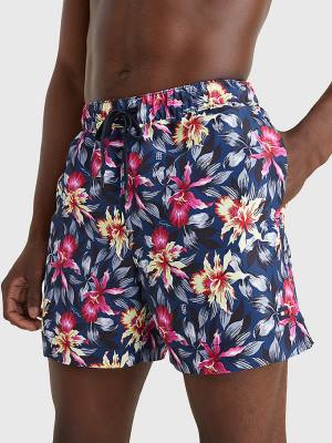 Stroje Kąpielowe Tommy Hilfiger Drawstring Mid Length Shorts Męskie Niebieskie | TH623KUQ