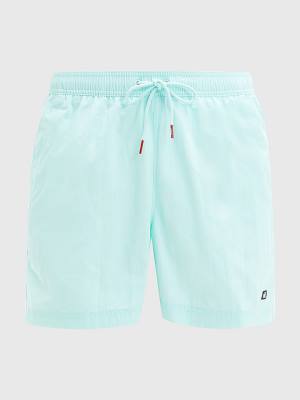 Stroje Kąpielowe Tommy Hilfiger Mid Length Drawstring Shorts Męskie Niebieskie | TH496ZNE