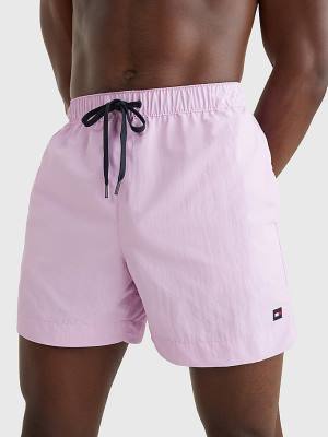 Stroje Kąpielowe Tommy Hilfiger Solid Mid Length Shorts Męskie Fioletowe | TH681RWB