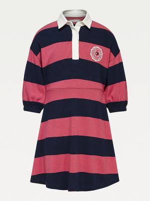 Sukienki Tommy Hilfiger Varsity Rugby Polo Dziewczynka Niebieskie | TH782LHX