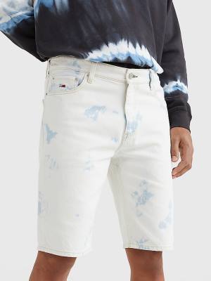 Szorty Tommy Hilfiger Dad Tie-Dye Denim Męskie Denim | TH957KPF