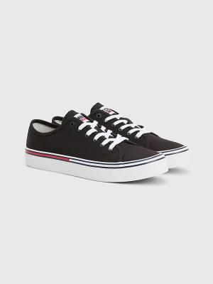 Trampki Tommy Hilfiger Essential Low-Cut Męskie Czarne | TH091SHZ