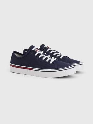 Trampki Tommy Hilfiger Essential Low-Cut Męskie Niebieskie | TH790ZFL