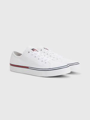 Trampki Tommy Hilfiger Essential Low-Cut Męskie Białe | TH841KCS