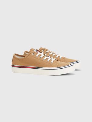 Trampki Tommy Hilfiger Essential Low-Cut Męskie Khaki | TH924SBM