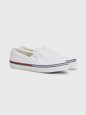 Trampki Tommy Hilfiger Essential Slip On Damskie Białe | TH958NFR