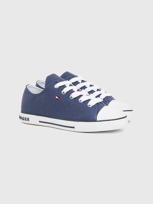 Trampki Tommy Hilfiger Low-Top Chłopięce Niebieskie | TH465YXF