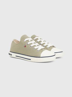 Trampki Tommy Hilfiger Low-Top Dziewczynka Zielone | TH681OYJ