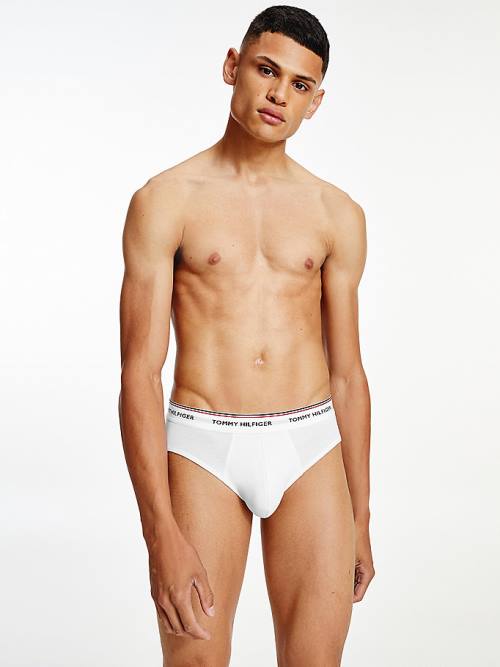 Bielizny Tommy Hilfiger 3-Pack Bawełniane Briefs Męskie Szare | TH286LOC