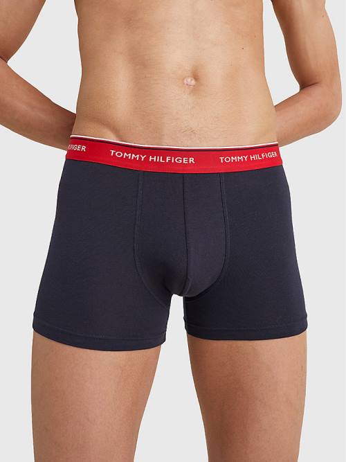 Bielizny Tommy Hilfiger 3-Pack Premium Logo Waistband Trunks Męskie Żółte | TH108AHB