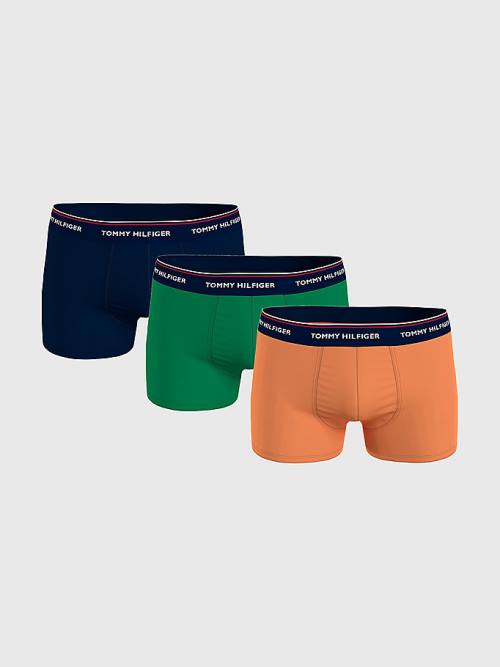 Bielizny Tommy Hilfiger 3-Pack Premium Logo Waistband Trunks Męskie Brązowe | TH918LST