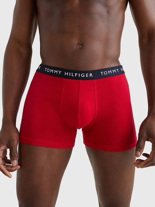 Bielizny Tommy Hilfiger 5-Pack Logo Waistband Trunks Męskie Pomarańczowe | TH498BAO