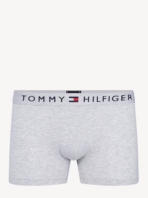 Bielizny Tommy Hilfiger Original Stretch Logo Waistband Trunks Męskie Szare | TH140PFT