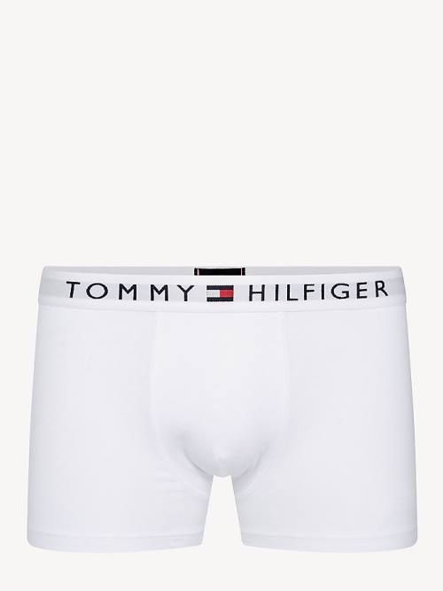 Bielizny Tommy Hilfiger Original Stretch Logo Waistband Trunks Męskie Białe | TH670MKN