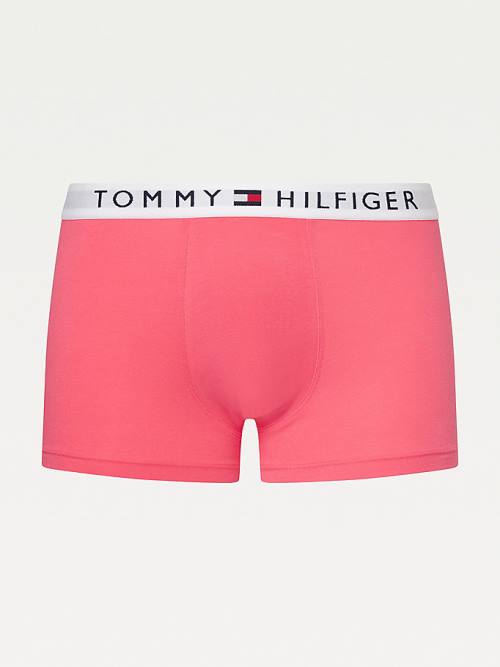 Bielizny Tommy Hilfiger Original Stretch Logo Waistband Trunks Męskie Czerwone | TH897WTE