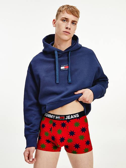 Bielizny Tommy Hilfiger Print Bawełniane Trunks Męskie Beżowe | TH625IAM