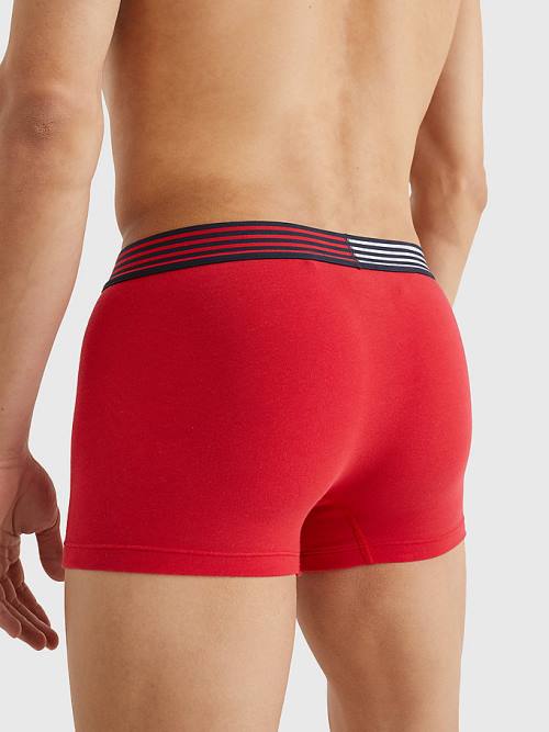 Bielizny Tommy Hilfiger TH Stretch Trunks Męskie Czerwone | TH819BOD