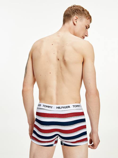 Bielizny Tommy Hilfiger Tommy 85 Stretch Bawełniane Logo Trunks Męskie Beżowe | TH597RPD