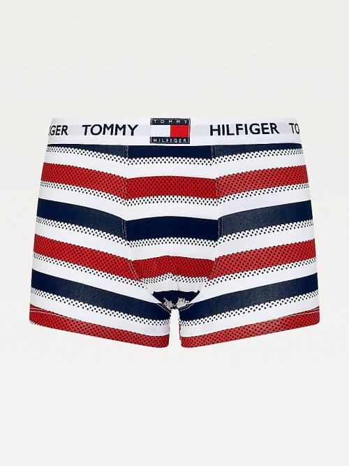 Bielizny Tommy Hilfiger Tommy 85 Stretch Bawełniane Logo Trunks Męskie Beżowe | TH597RPD