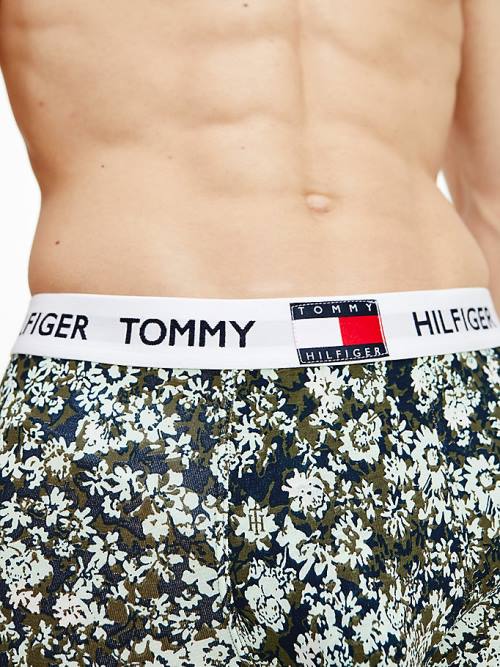 Bielizny Tommy Hilfiger Tommy 85 Stretch Bawełniane Logo Trunks Męskie Białe | TH653BCK