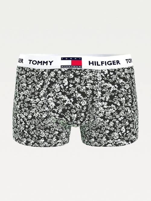 Bielizny Tommy Hilfiger Tommy 85 Stretch Bawełniane Logo Trunks Męskie Białe | TH653BCK