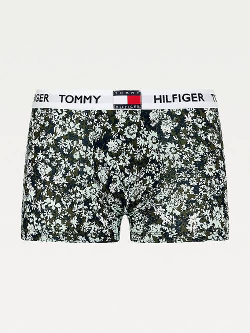 Bielizny Tommy Hilfiger Tommy 85 Stretch Bawełniane Logo Trunks Męskie Białe | TH653BCK