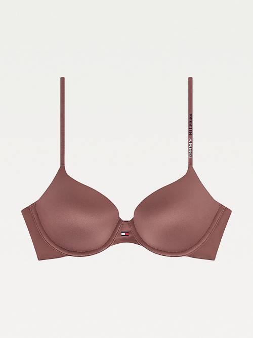 Bielizny Tommy Hilfiger Ultra Soft Push-Up Bra Damskie Fioletowe | TH140TOZ