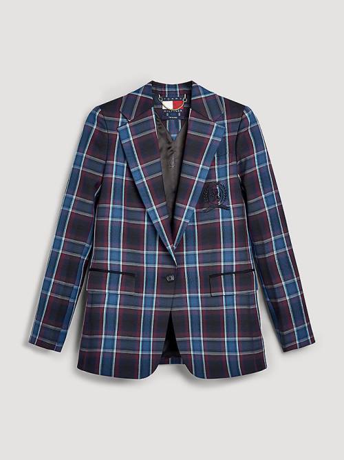 Blezery Tommy Hilfiger Shadow Check Crest Damskie Czerwone | TH017WAD