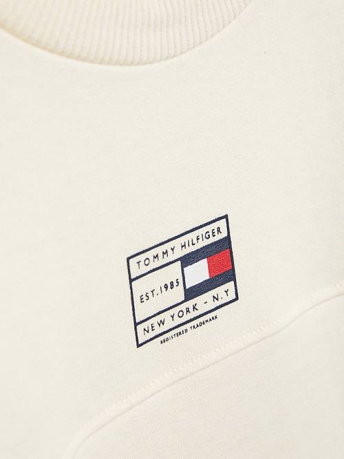 Bluzy Tommy Hilfiger Natural Earth Dye Chłopięce Białe | TH890JRP