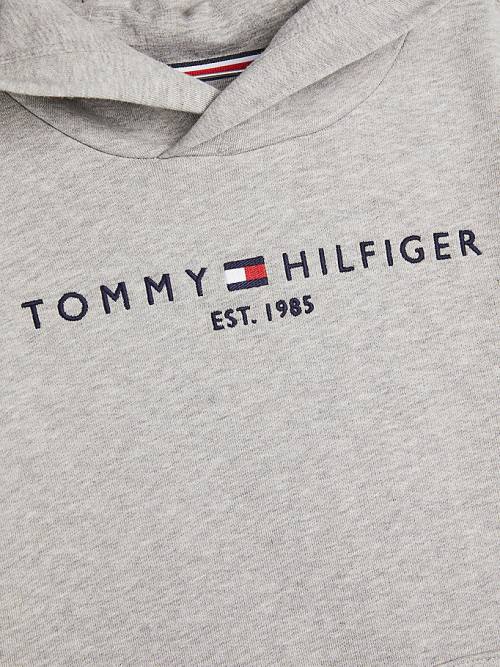 Bluzy Z Kapturem Tommy Hilfiger Essential And Joggers Set Chłopięce Szare | TH460XYP