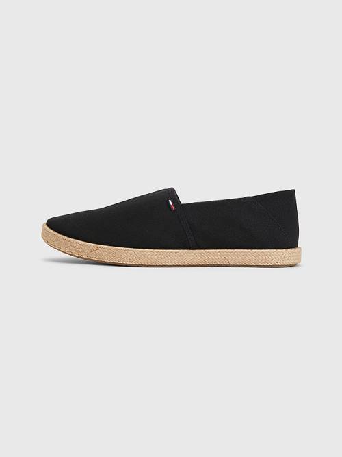 Buty Codzienne Tommy Hilfiger Essential Espadrilles Męskie Czarne | TH285HCE