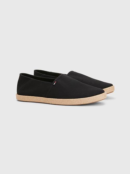 Buty Codzienne Tommy Hilfiger Essential Espadrilles Męskie Czarne | TH285HCE