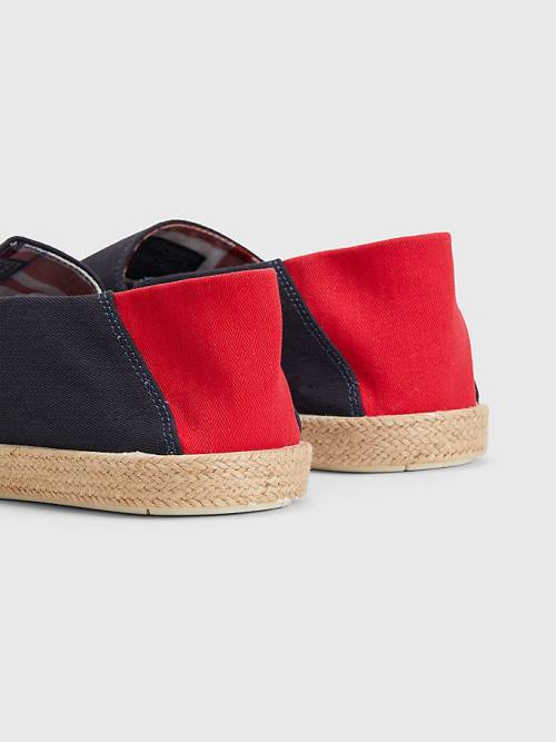 Buty Codzienne Tommy Hilfiger Essential Contrast Panel Espadrilles Męskie Niebieskie | TH649CJU