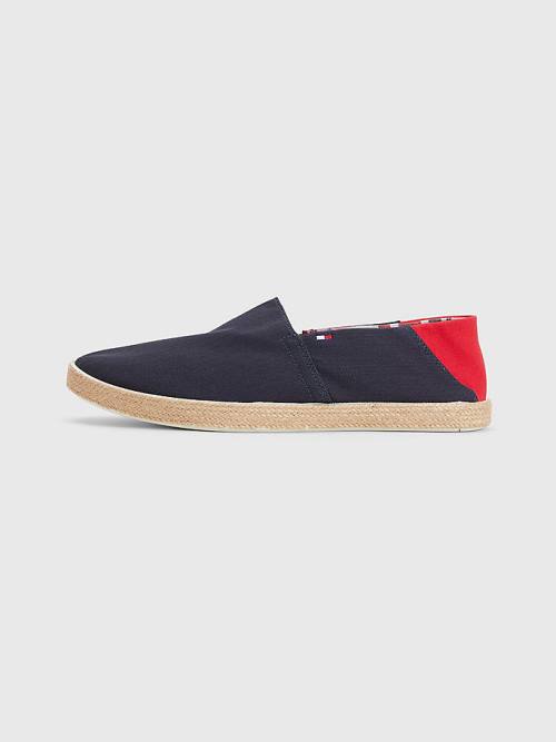 Buty Codzienne Tommy Hilfiger Essential Contrast Panel Espadrilles Męskie Niebieskie | TH649CJU