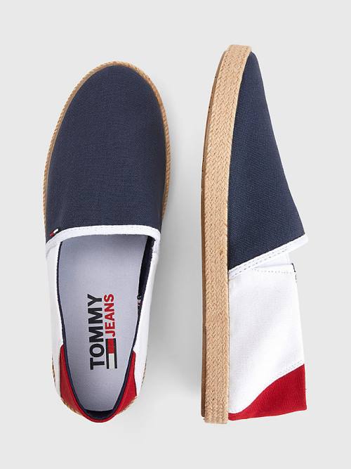 Buty Codzienne Tommy Hilfiger Essential Espadrilles Męskie Niebieskie | TH651MPL