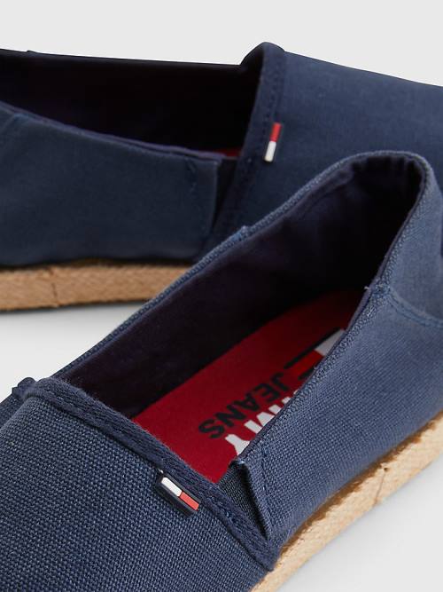 Buty Codzienne Tommy Hilfiger Essential Espadrilles Męskie Niebieskie | TH687JYT