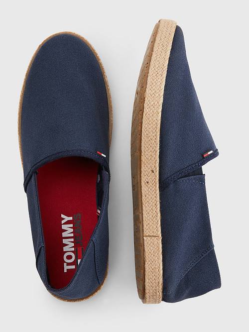 Buty Codzienne Tommy Hilfiger Essential Espadrilles Męskie Niebieskie | TH687JYT