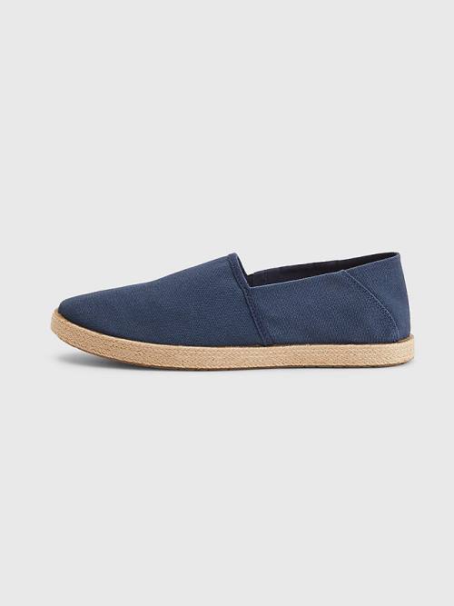 Buty Codzienne Tommy Hilfiger Essential Espadrilles Męskie Niebieskie | TH687JYT