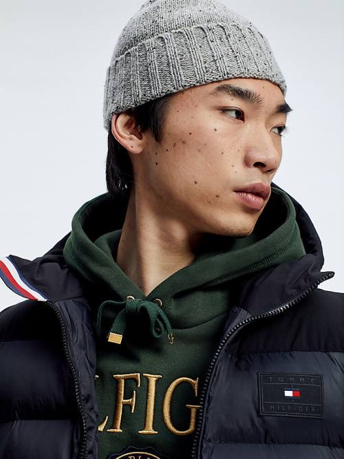 Czapki Tommy Hilfiger Elevated Essential Beanie Męskie Szare | TH210JSV