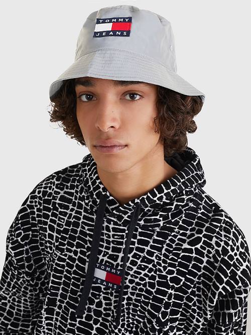 Czapki Tommy Hilfiger Heritage Bucket Męskie Szare | TH329QND