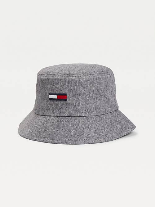 Czapki Tommy Hilfiger Recycled Melange Bucket Męskie Szare | TH513PWV