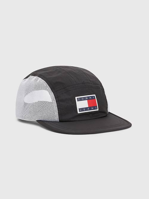 Czapki Tommy Hilfiger Travel Mesh Cap Męskie Czarne | TH460JKB